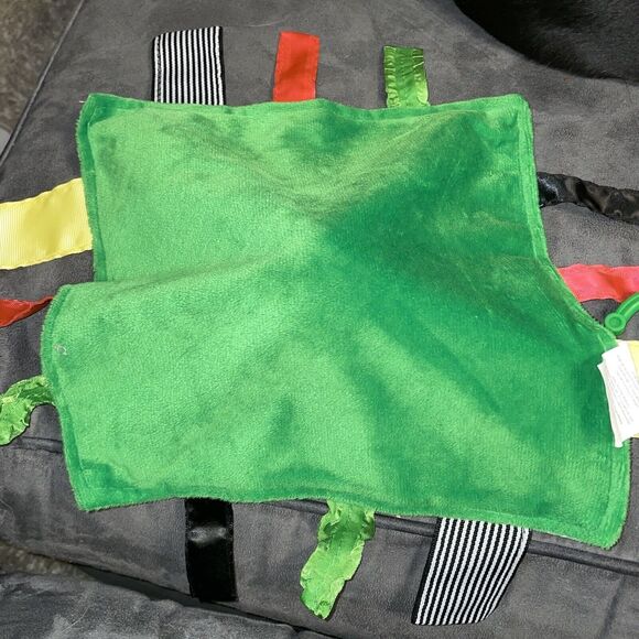 Baby Jack Lovey Security Blanket Plush Minky Tags Satin Soccer Nursery Goal Red - Picture 7 of 11